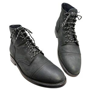 Thursday Boot Co Captain Black Matte Leather Handmade‎ Boots